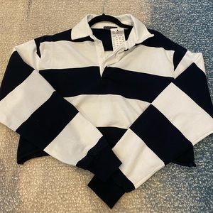 Brandy Melville Striped Rugby Polo Shirt